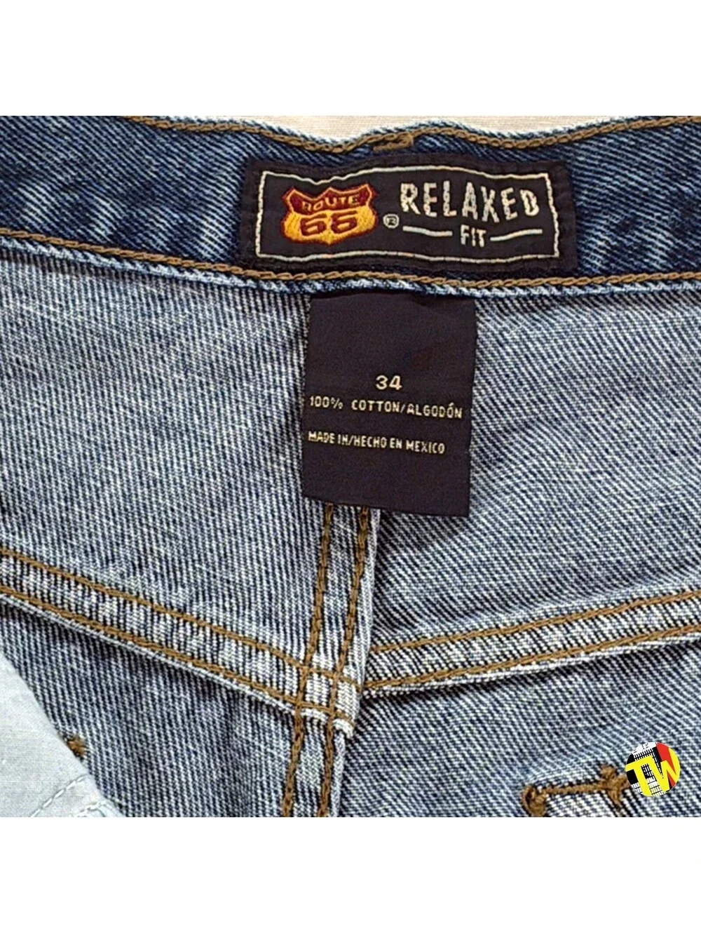 Vintage 90s Route 66 Denim Shorts Relaxed Fit Dad Shorts